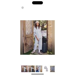 Frank & Eileen CATHERINE 24" Favorite Light Gray Drawstring Sweatpants XS Small